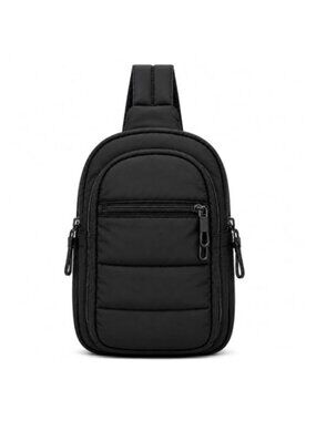 Quilted Puffy Crossbody Bag RFID Anti-Theft Sling Purse Travel
